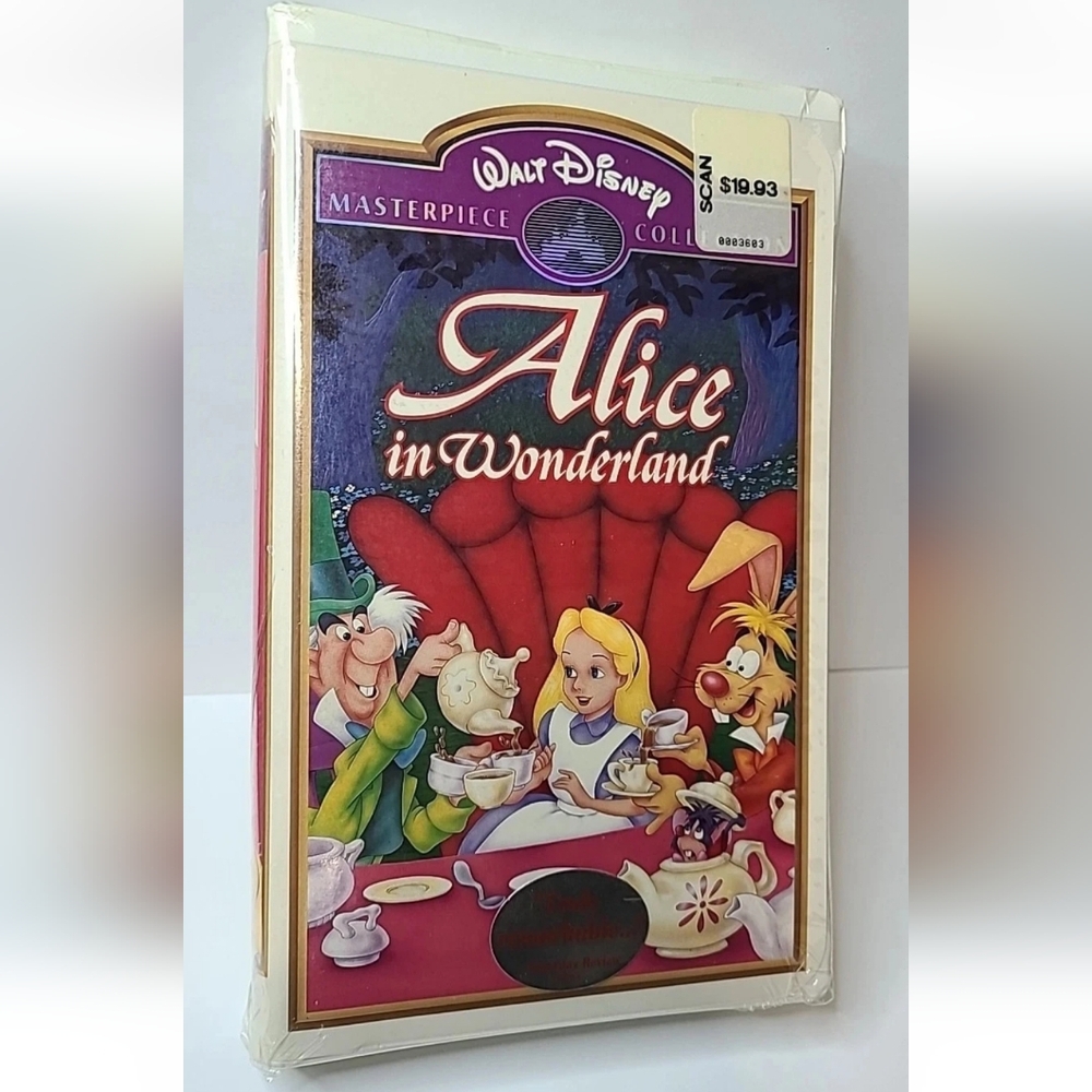 SEALED Alice in Wonderland VHS Walt Disney Masterpiece Collection - Rare - Picture 2 of 7